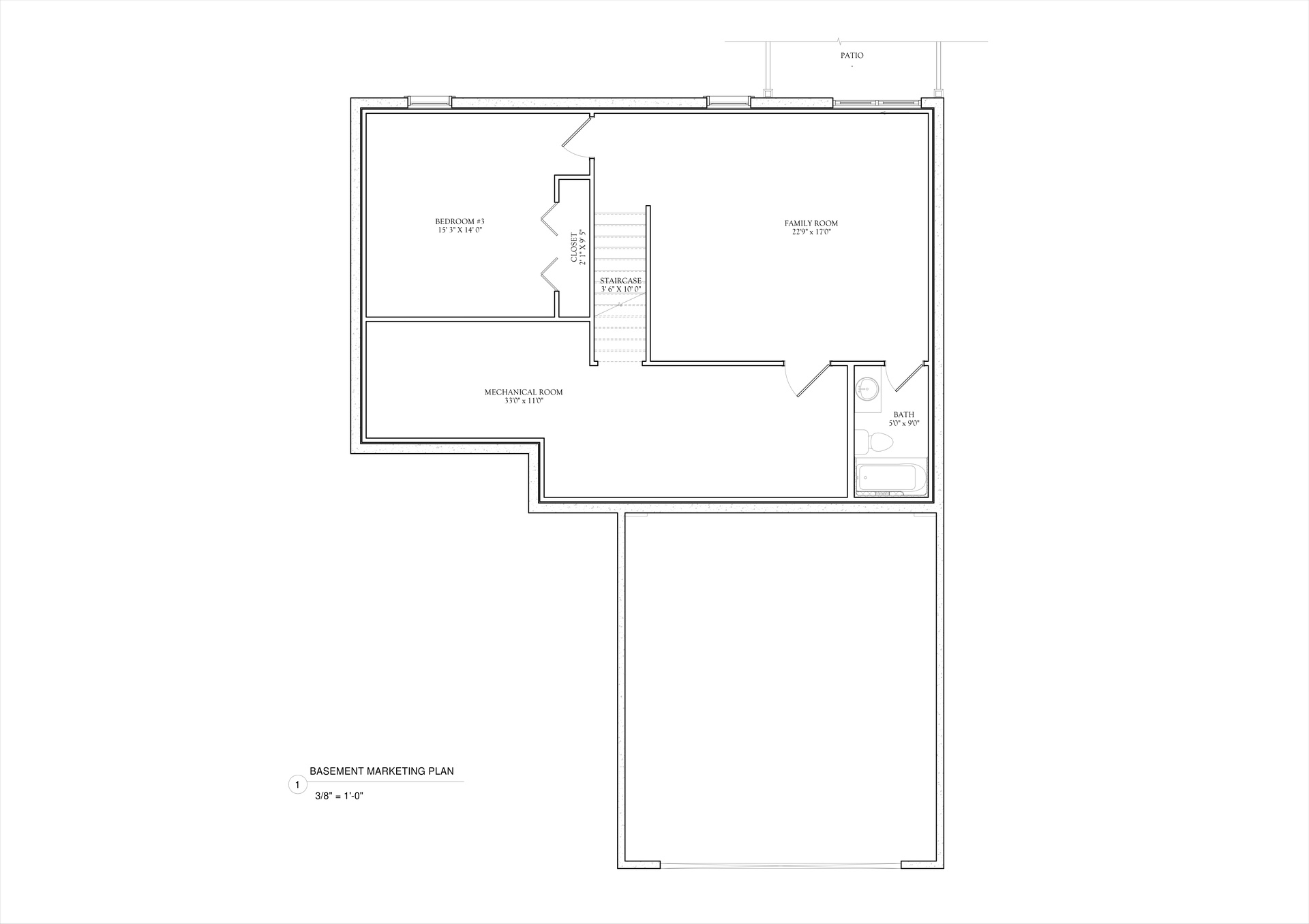 Hideaway Walkout Floor Plan Simple Basement