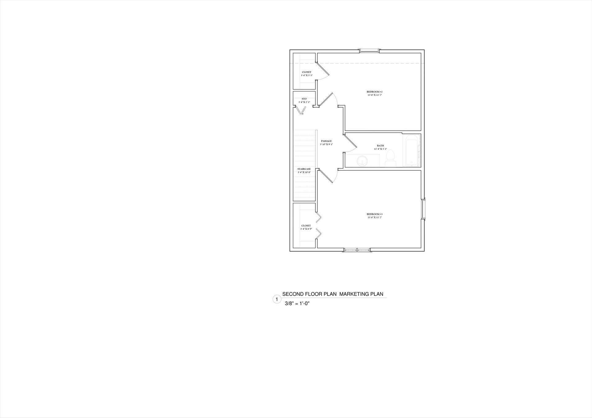 Jasmin 2car R Floor Plan Second Floor