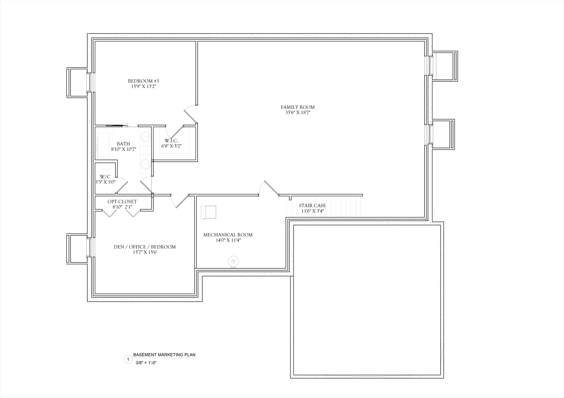 Redwood 2cr R Floor Plan Basement