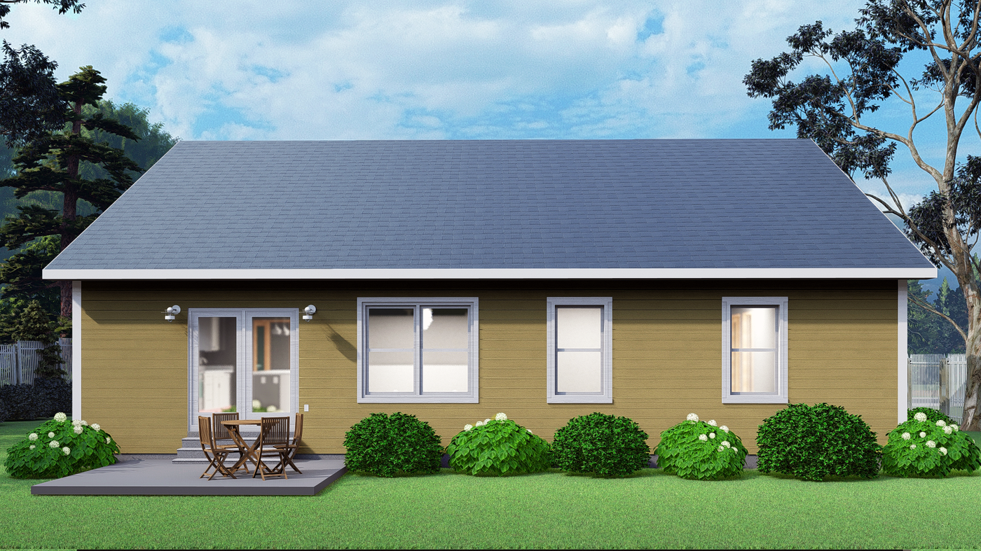 Cedar R Exterior Rendering Back