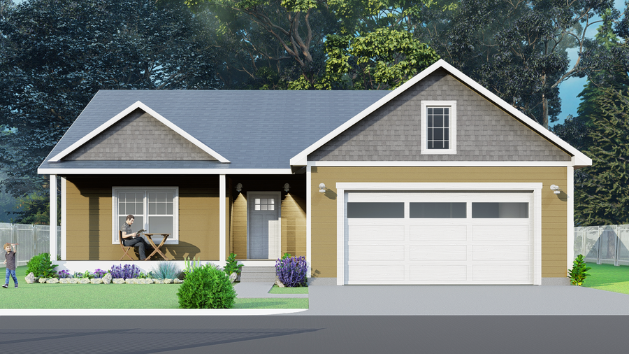 Cedar R Exterior Rendering Front