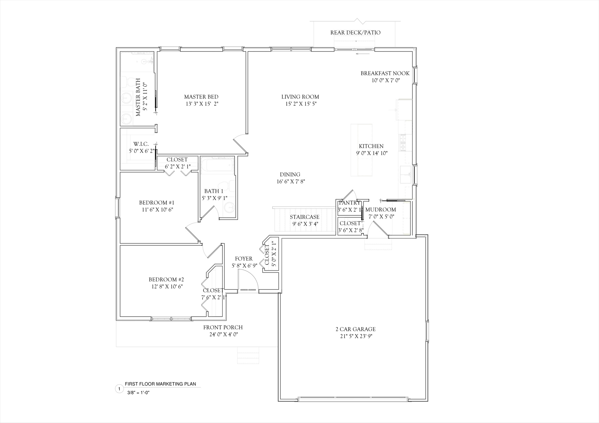 Cedar R Simple Floor Plan Main Floor