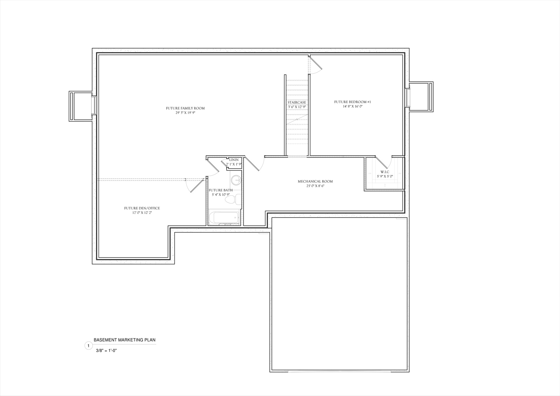 Hilltop R Standard Floor Plan Basic Basement