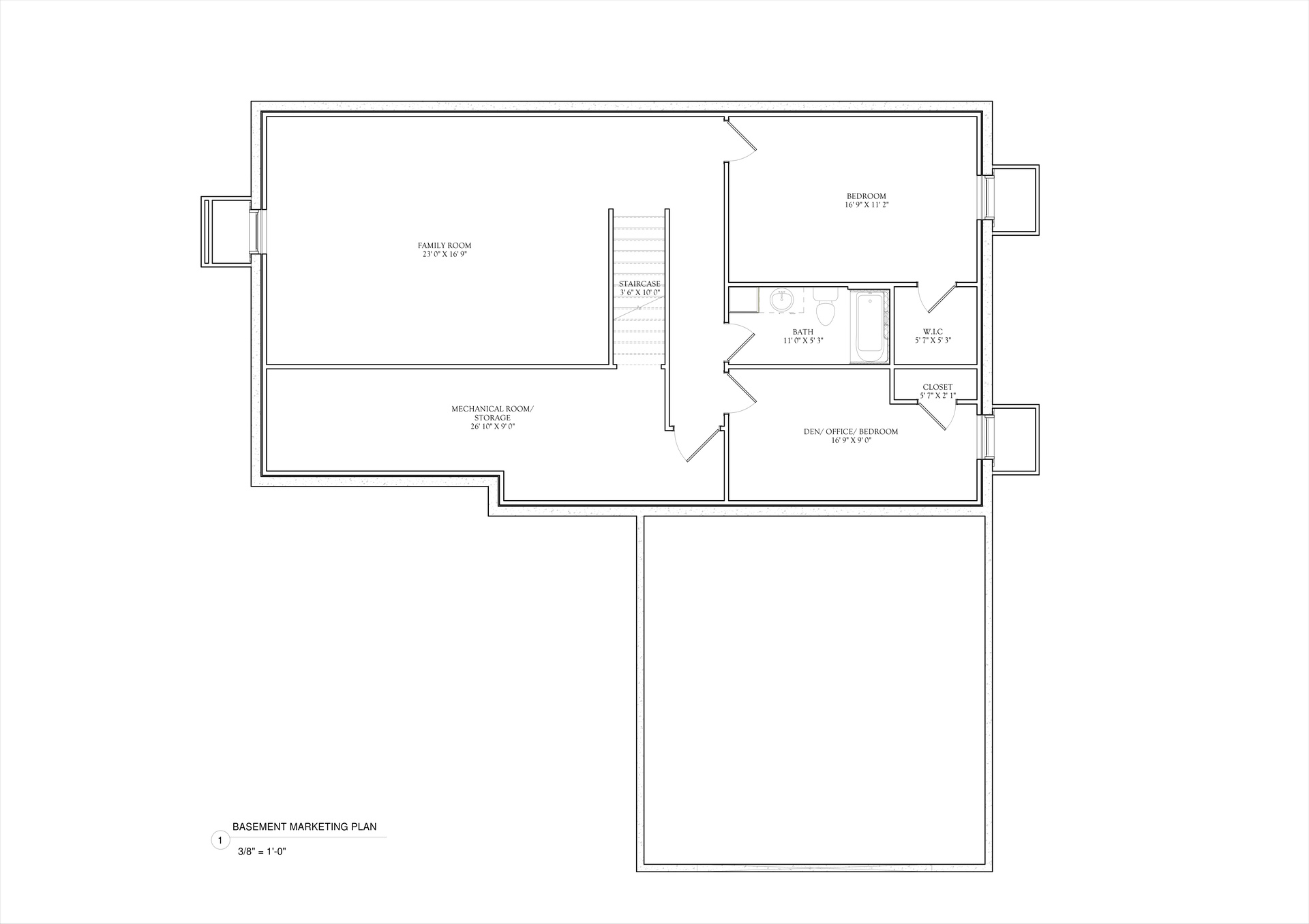 Lilac R Floor Plan Simple Basement