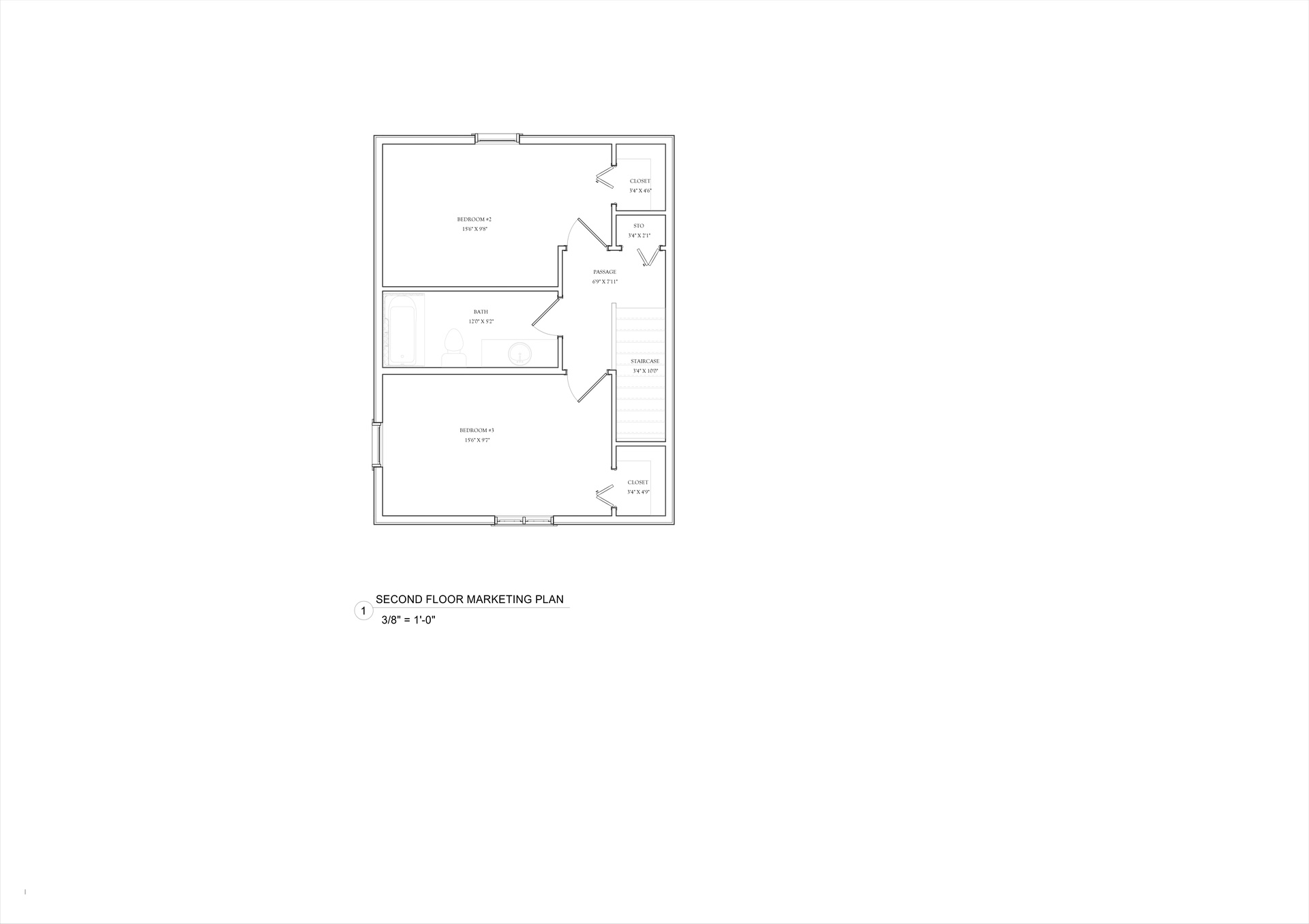 Opal L Simple Floor Plan Second Floor