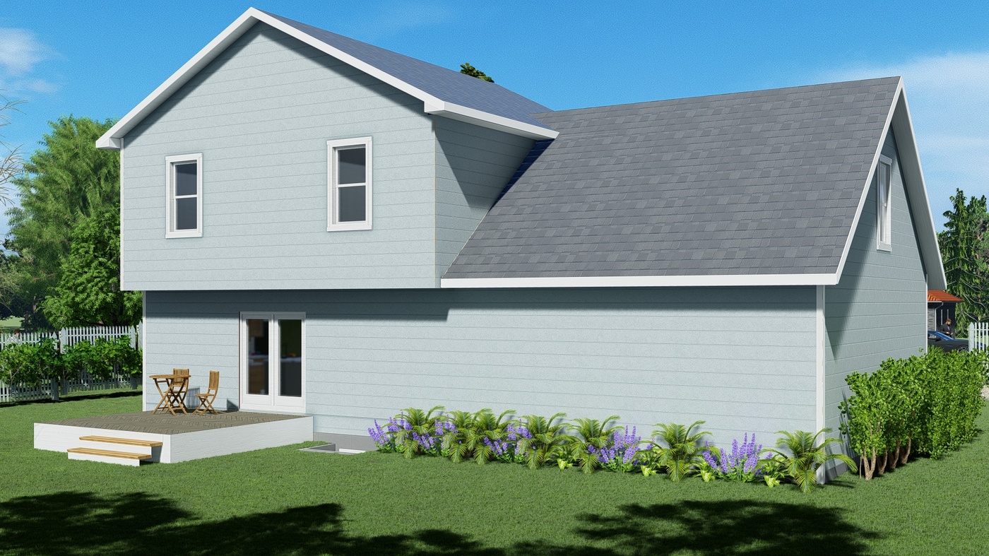 Pine Left Exterior Rendering Back Right