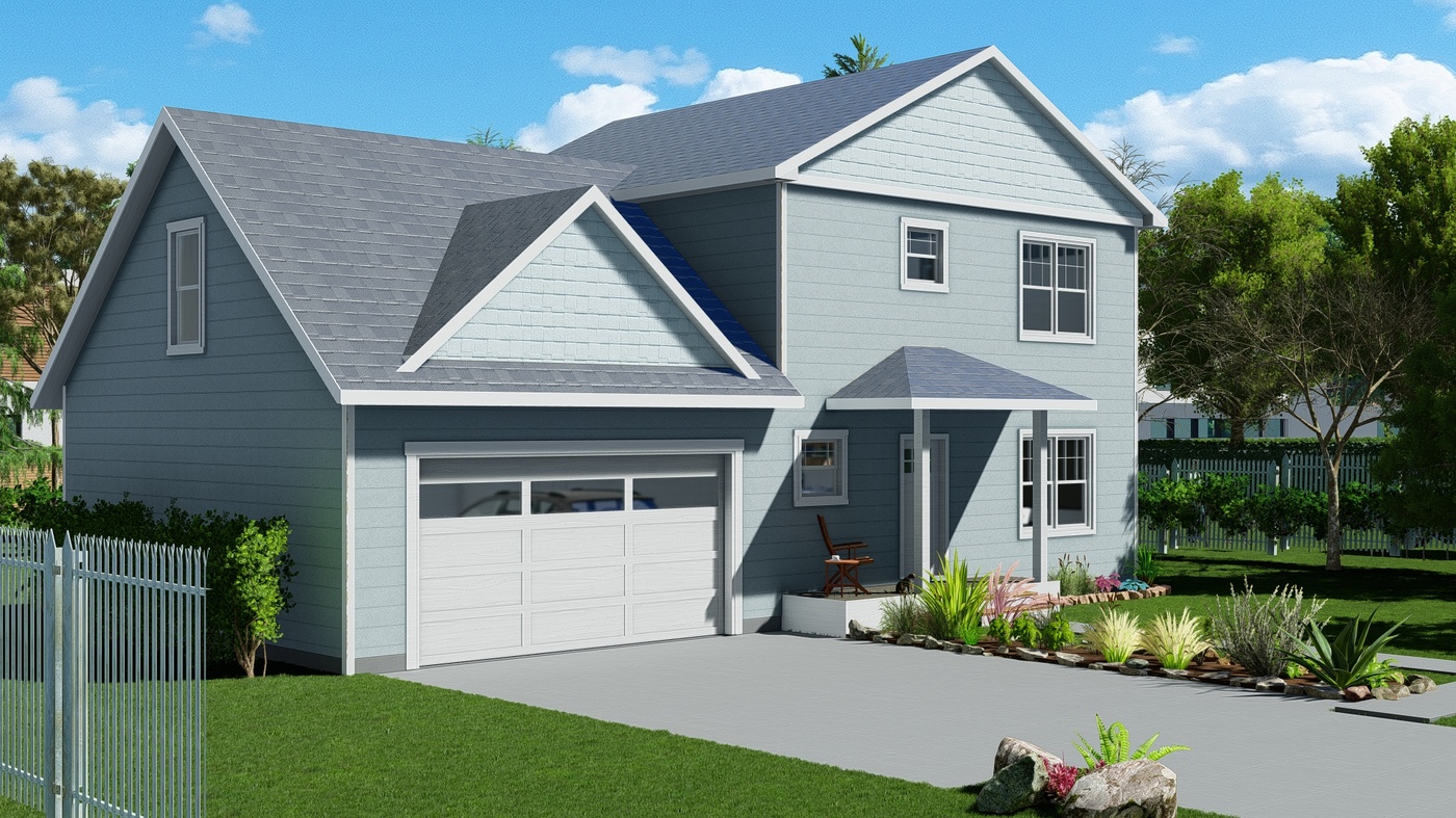 Pine Left Exterior Rendering Front Left