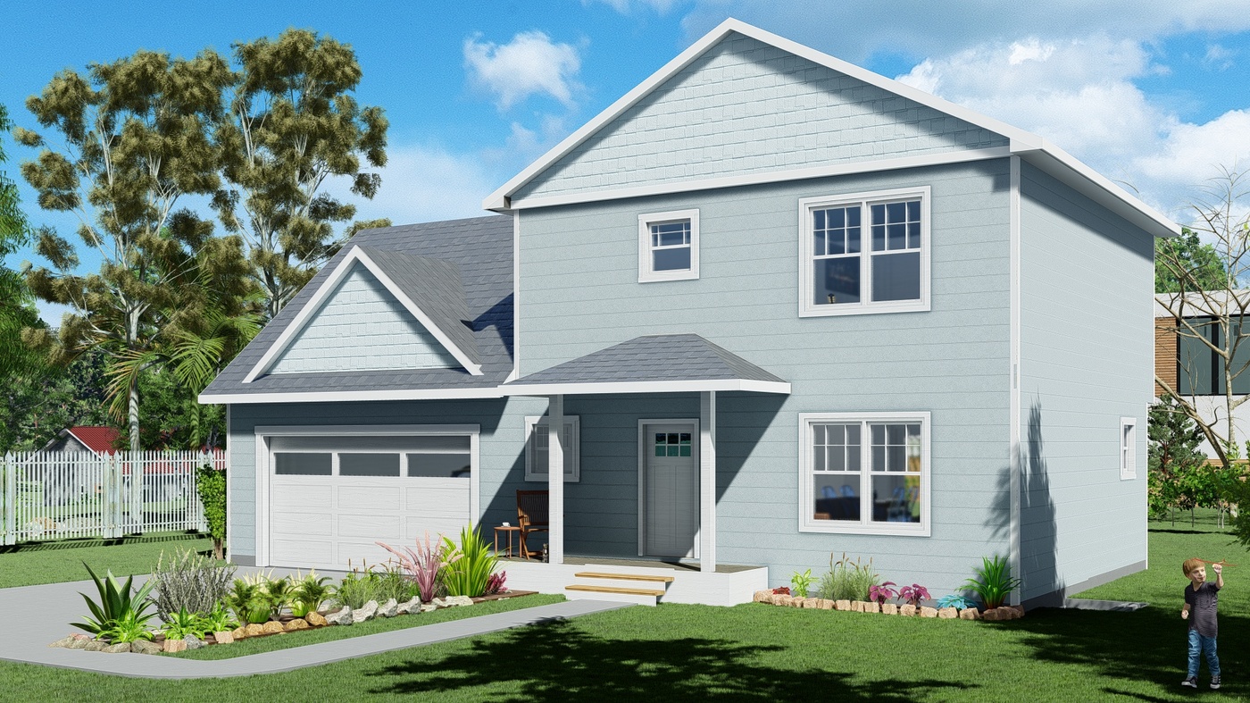 Pine Left Exterior Rendering Front Right