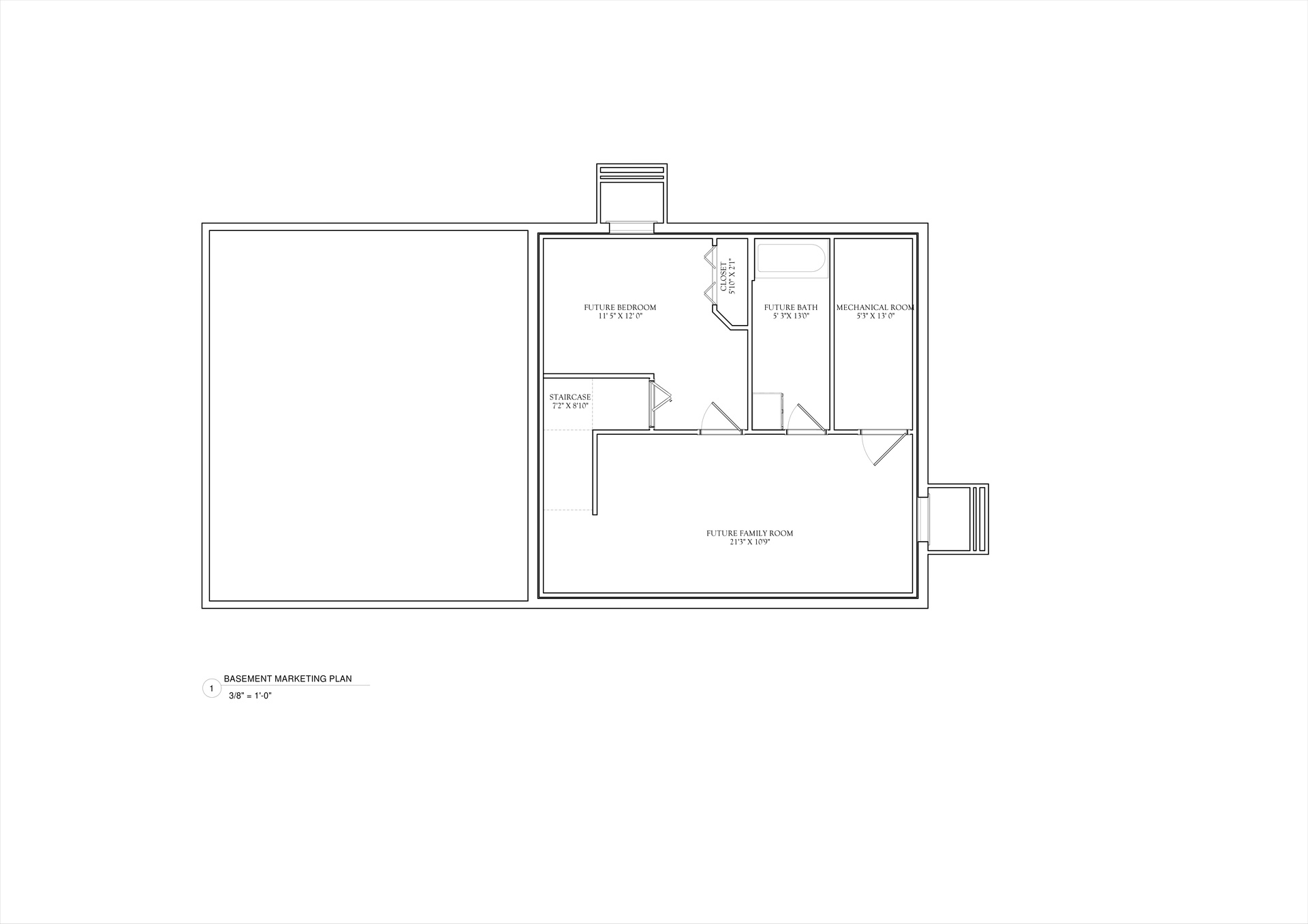 Pine Left Floor Plan Basement