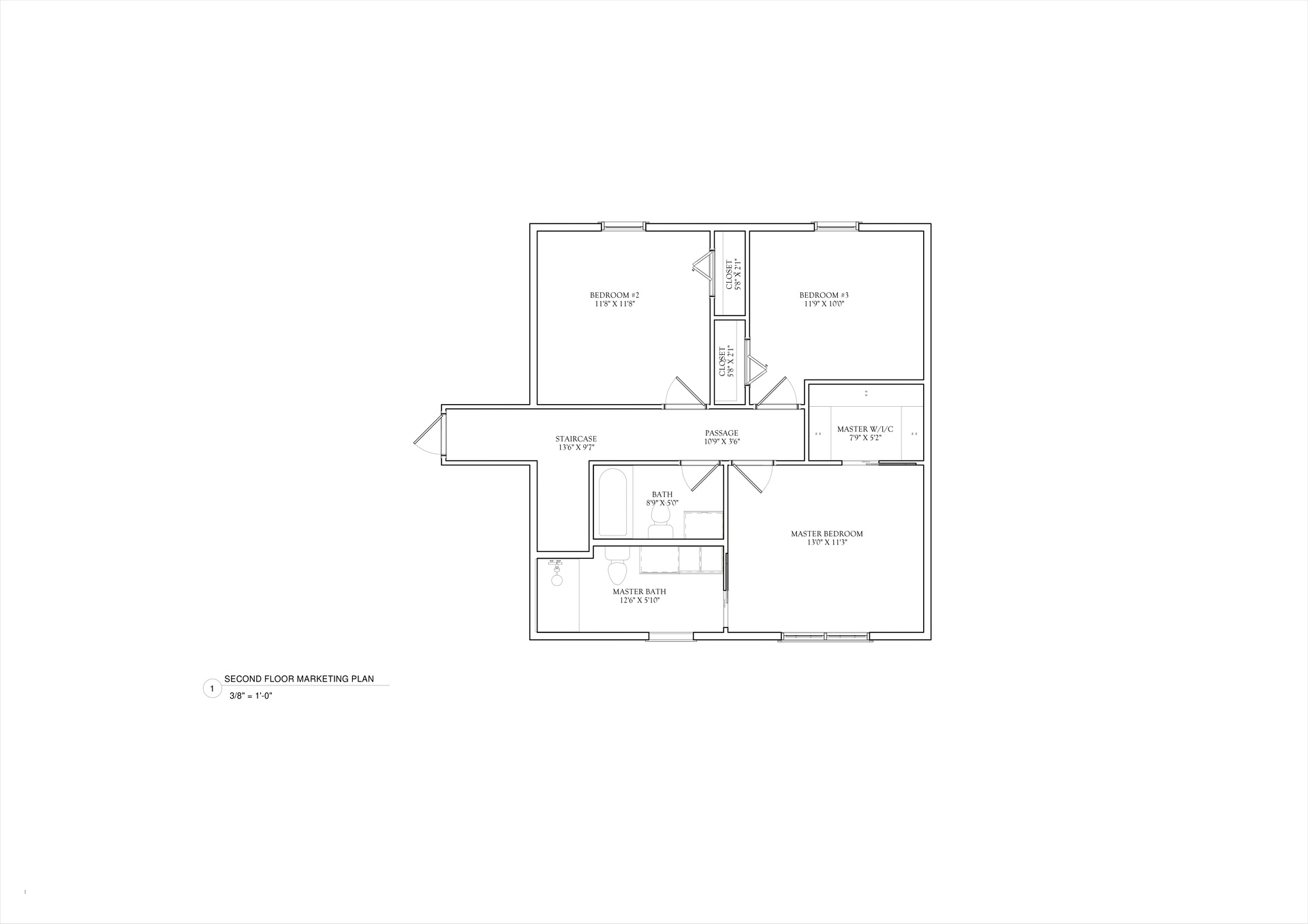 Pine Left Floor Plan Second Floor